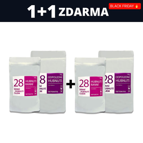 1+1 ZDARMA - Hubnoucí čaje (28 denní balíček)